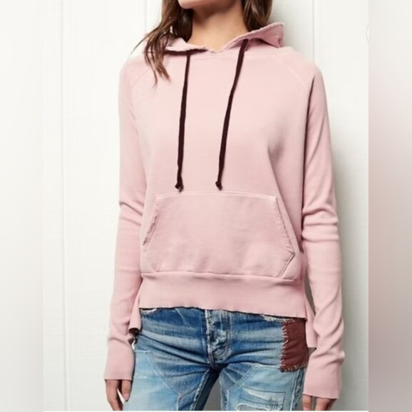 Frank & Eileen Tee Lab distressed Pullover Hoodie Sweatshirt. Size L